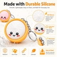 thumbnail image 4 of Cute Mini Dumpling Keychain – 6/12 Pack Soft & Squeezable Charm for Fun, Stress-Relief, Portable Keychain Accessory, 4 of 9