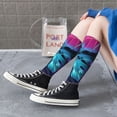 thumbnail image 5 of Pofeuu Colorful Tropical Leaves Print Stockings, Adult Running Hiking Socks for Youth and Adult, 5 of 6