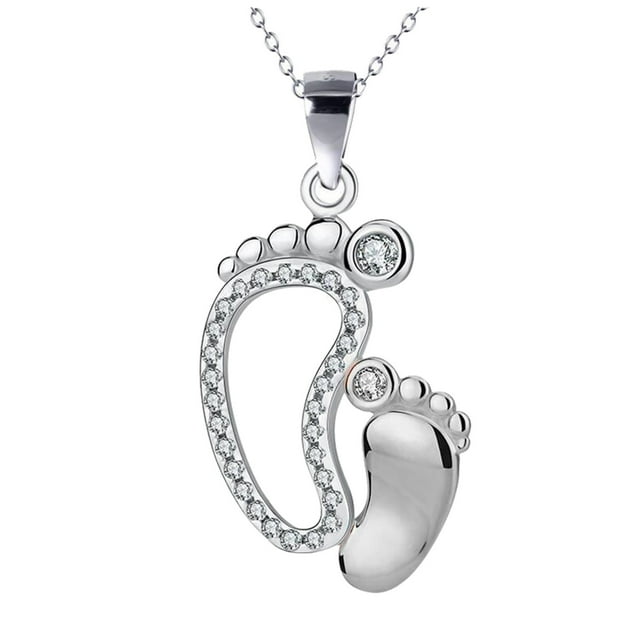 Día Colgante Regalos Hija Collar de Plata para Mamá Corazón Collares Colgantes
