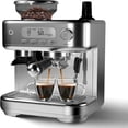 thumbnail image 1 of Ourlova Semi-Automatic Espresso Machine with Grinder Milk Frother 15 Bar Professional Pressure95Oz Removable Large Water Tank, 1 of 7