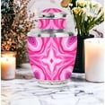 thumbnail image 4 of SABURIAL Pink Urn - Memorial Urns For Human Ashes - Combo 3 - Large With 3 Inch Pack Of 4 - Cremation For Adult - Decorative Urns For Male & Female - Funeral Urn, 4 of 7