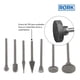 thumbnail image 4 of Kit Puntas Diamantadas Mototool Precisión Joyero 50 Piezas Rork MT-020, 4 of 7