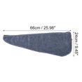 thumbnail image 2 of 1 Pc Women Soft Pinstripe Hair Towel for Bathroom Vacation Business Travel Blue Coral Velvet, 2 of 3