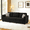 Black04, variant on Gewnee 86.6”Teddy Velvet Sofa Couch,Comfy Extra Deep Seat Sofa,3 Seater Couches for Living Room with 2 Pillows.Black