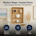 thumbnail image 3 of American Art Decor Bay Breeze Bamboo Shelf - 19.7" x 27.6", 3 of 7