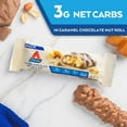 thumbnail image 3 of (1 pack) Atkins Caramel Chocolate Nut Roll Snack Bar, Protein Snack, High in Fiber, 2g Sugar, 8 Count, 3 of 4