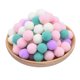 thumbnail image 3 of 100 bolas de pompones suaves y esponjosas de 15/20/25 mm, juguetes hechos a mano para niños, decoración de bodas, pompones de fieltro, suministros para manualidades de costura, 8 unidades, 3 of 5
