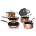 thumbnail image 1 of Gotham Steel 10 Piece Copper Cast Textured Surface Aluminum Non-Stick Cookware Set, 1 of 4