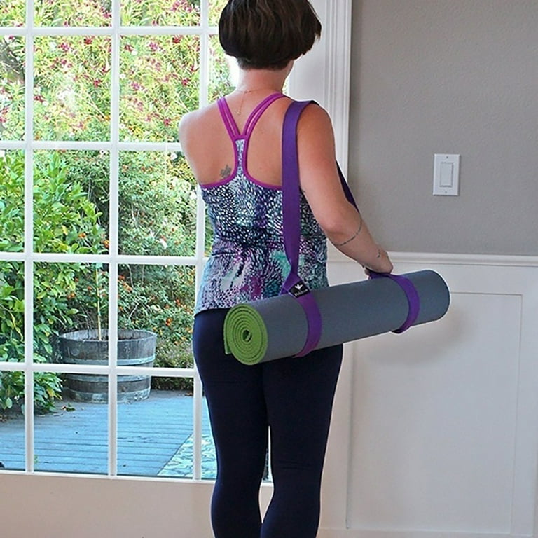 HEVIRGO Yoga Mat Strap MAT NOT Included with Extra Thick Durable and Comfy Delicate Texture The Must Have Multi Purpose Strap Carrier for Your