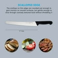 thumbnail image 3 of Cuchillo para pan Messermeister Pro Series, 10 pulgadas, punta redonda festoneada, 3 of 6