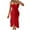 Red, variant on Uaswgudfs Sleeveless Summer Dresses for Women 2025: Strapless Ruched Midi Dress with Thigh Split & Soft Fabric - Elegant Yet Casual Sundress for Evening Events Gray S