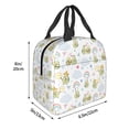thumbnail image 3 of Pofeuu Green Blue Avocado Print Lunch Bag Lunch Box Insulated Lunch Bag Adult Lunch Box for Men and Women, 3 of 8