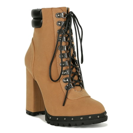 ankle boots with lug soles