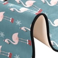 thumbnail image 6 of Dreamtimes Christmas Flamingo Hallway Runner Rug 2'x6' Kitchen Rug with Rubber Backing Winter Snowy Snowflake Non Slip Entryway Rug Runner Washable Soft Area Rug for Hallway Bedroom Kitchen Decor, 6 of 6