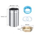 thumbnail image 2 of Unique Bargains 2"Faucet Mount Extension Shank Stainless Steel Threaded Pipe Lengthen Mounting Shank with Nut Gasket Silvery 1PCS, 2 of 6