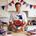thumbnail image 4 of EGNMCR Memorial Day Decorations,4Th of July Decorations, Patriotic Decorations Independence Day Aprons Festive Decor Kitchen Cooking For Stain Protection Pre shrunk cotton and linen, 4 of 5