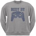 thumbnail image 1 of Body by Console Heather Grey Adult Crew Neck Sweatshirt, 1 of 1