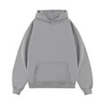 thumbnail image 4 of Gibobby Sudaderas hombre Sudadera DE Bloques con Capucha Colores Stretch Hombre Hoodie Sudaderas con Capucha para Hombre(Gris,XG), 4 of 5