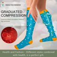 thumbnail image 3 of 8 Pairs Medical Sport Copper Compression Socks With Anti-slip Silicone for Women & Men Circulation 15-20 mmhg is Best Support for Athletic Running Cycling, Nursing, Travel, 3 of 7