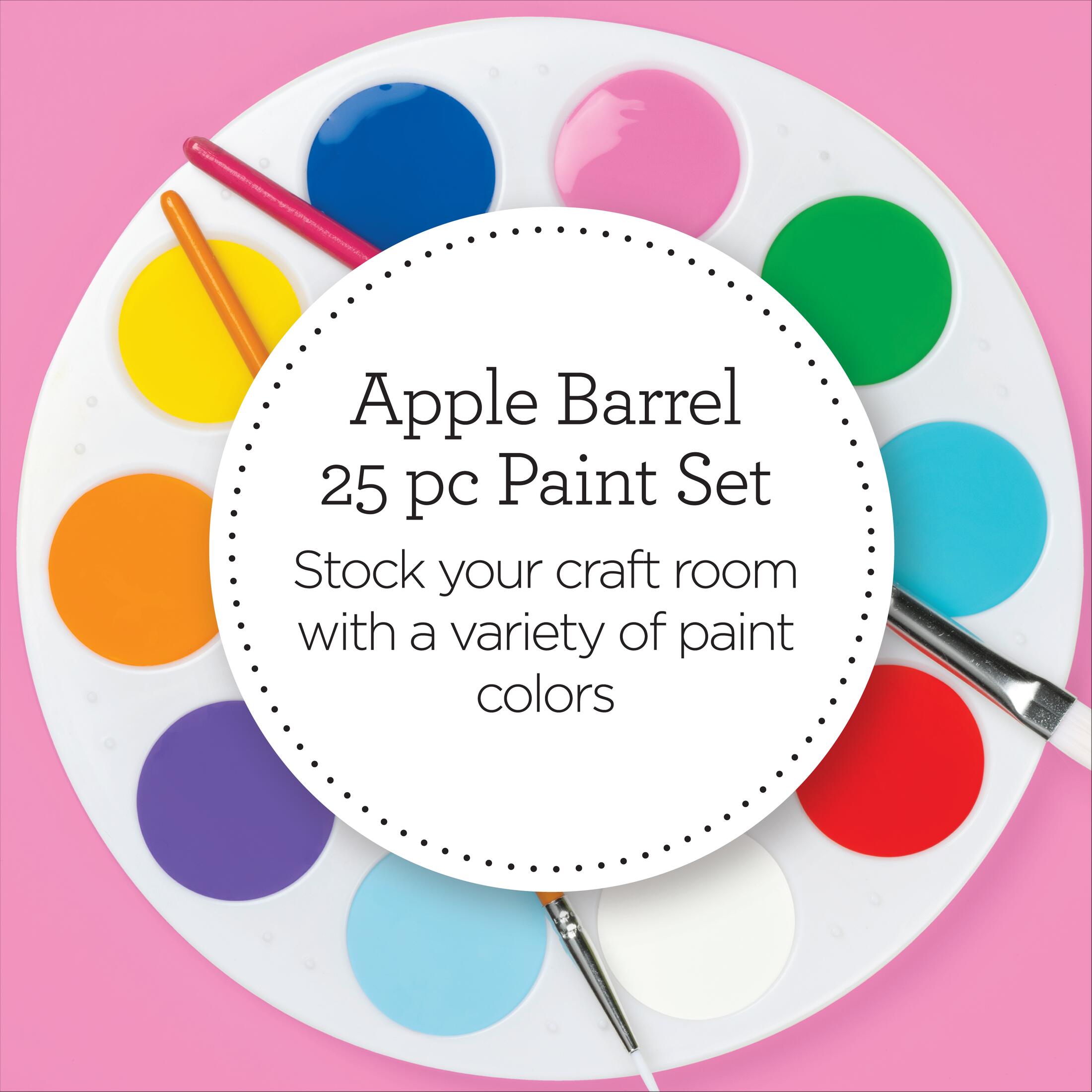 Apple Barrel Color Basics Acrylic Paint Set, 25 Colors photo 3