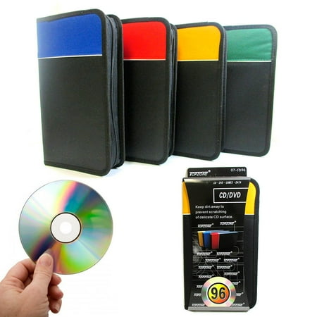 - 1 Pc CD Holder 96 Capacity DVD Case Storage Wallet Disc Media Book DJ Organizer