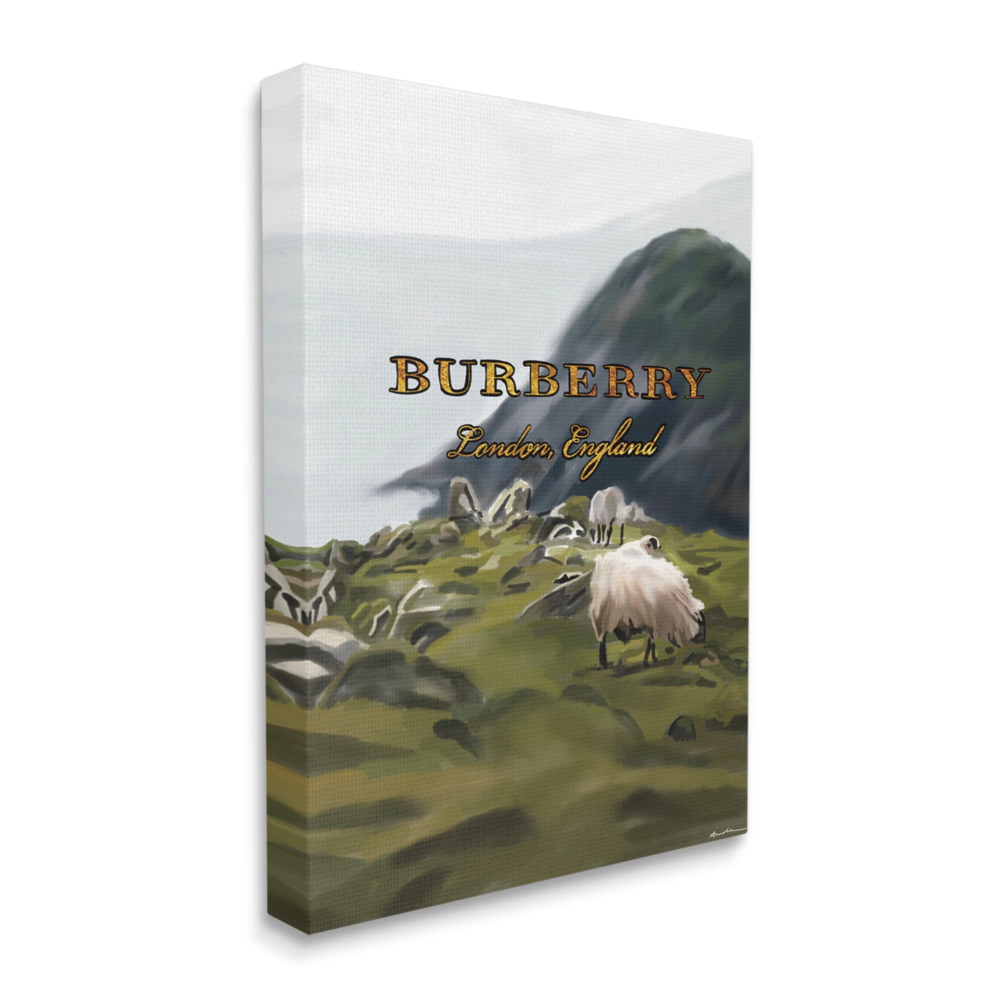 Stupell Industries Glam Brand Landscape Nature Painting Gallery Wrapped Canvas Print Wall Art, 24 x 30