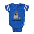 thumbnail image 1 of CafePress - Shih Tzu Life - Cute Infant Baby Football Bodysuit, 1 of 1