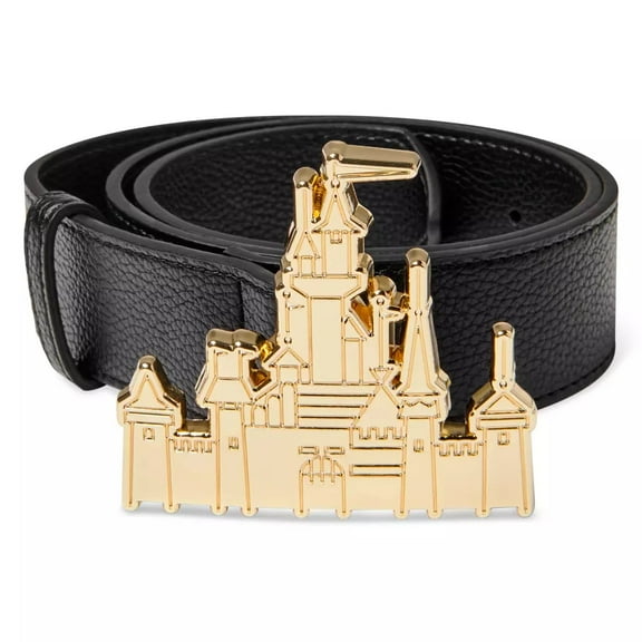 Disney Theme Parks Fantasyland Castle Gold Belt for Adults