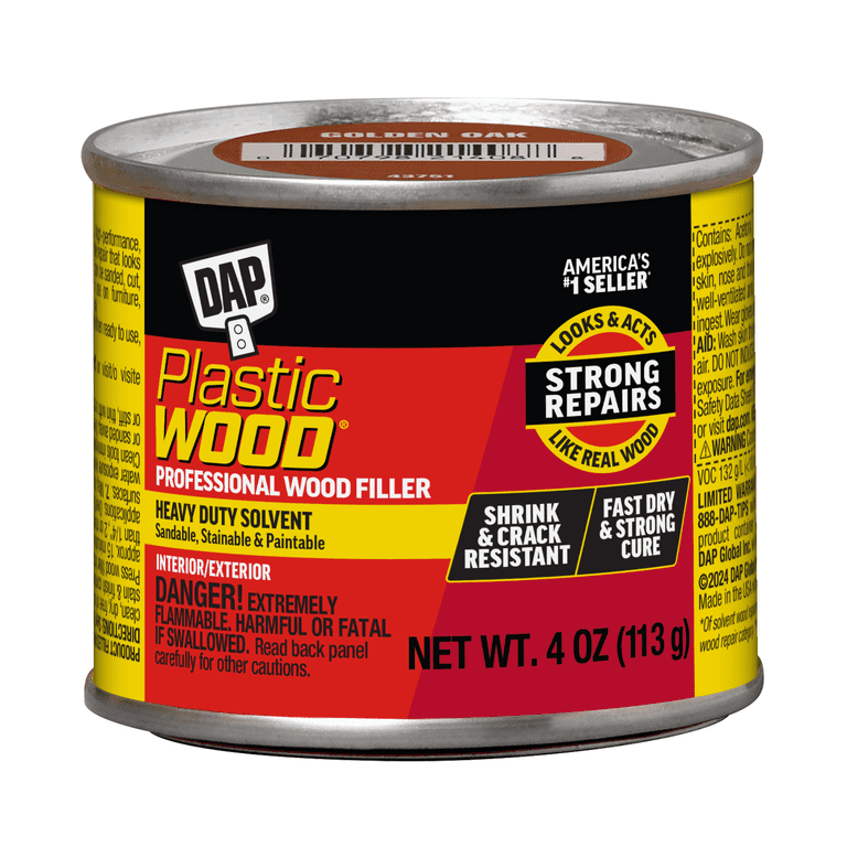 DAP Plastic Wood Gold Oak Wood Filler, 4 oz photo 1