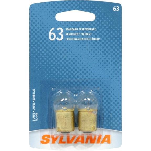 SYLVANIA 63.BP2 Basic Miniature Bulb, 2 Pack