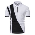thumbnail image 2 of Dvkptbk Personnalité de la Mode Décontractée Slim Manches Courtes Imprimer T Manches Courtes Col Rabattu Chemisier et Chemise sur l'Autorisation, 2 of 6