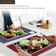 thumbnail image 4 of Manteles individuales rectangulares para mesa de cocina y comedor, manteles individuales resistentes al calor y lavables en superficie, 4 of 5