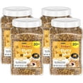thumbnail image 1 of Purina Friskies Party Mix Cat Treats, Cheezy Craze Crunch, Made with Real Cheese, 20 oz Canister (Pack of 4), 1 of 5