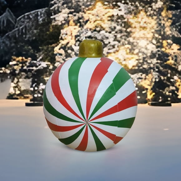 Boovnll Inflatable Christmas Ornaments 24 Inch Large Shatterproof Christmas Ball Ornaments for Outdoor Holiday Wedding Party Decor Supplies, Christmas Decorations