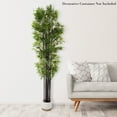 thumbnail image 2 of 6" Artificial Bamboo Tree with Black Trunks and Realistic Leaves for Indoor Home Decor by Pure Garden, 2 of 5