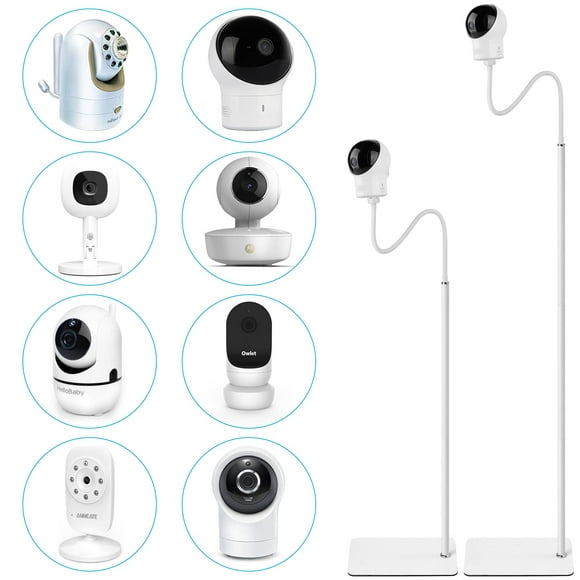 Soporte de suelo para monitor de bebé de altura ajustable de 68,8 pulgadas para óptica infantil DXR-8 Pro, Eufy Spaceview/Spaceview Pro/Spaceview S, Nanit Pro, Motorola, Owlet Baby Monitor y cámaras c