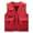 Red, variant on IYTR Men's Utility Waistcoat Multi-Pocket Fishing Waistcoat Outdoor Waistcoat Sleeveless Jacket Breathable Lightweight Work Waistcoat with Zipper Multiple Pockets Red XXXL