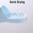 thumbnail image 3 of Comwarm Shower Shoes for Women Men, Quick Drying Lightweight Non Slip Pool Slides Slippers with Drain Holes, Light Blue, 3 of 6