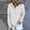 White, variant on Women'S 2024 Hoodie Autumn Solid Color Sweatshirt Button Collar Drawstring Hooded Pullover Casual Long Sleeve Shirt With Pocket White XXL