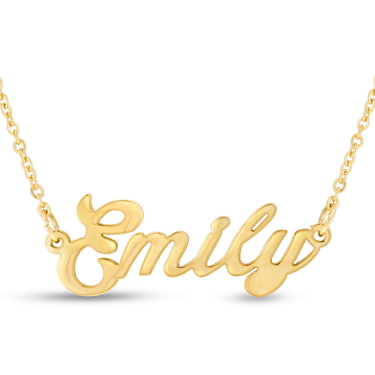 SuperJeweler Emily Nameplate Necklace 