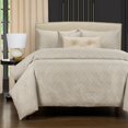 thumbnail image 2 of SIScovers F Scott Fitzgerald Luxury Deco Duvet Cover and Insert Set Platinum Twin 5 Piece, 2 of 5