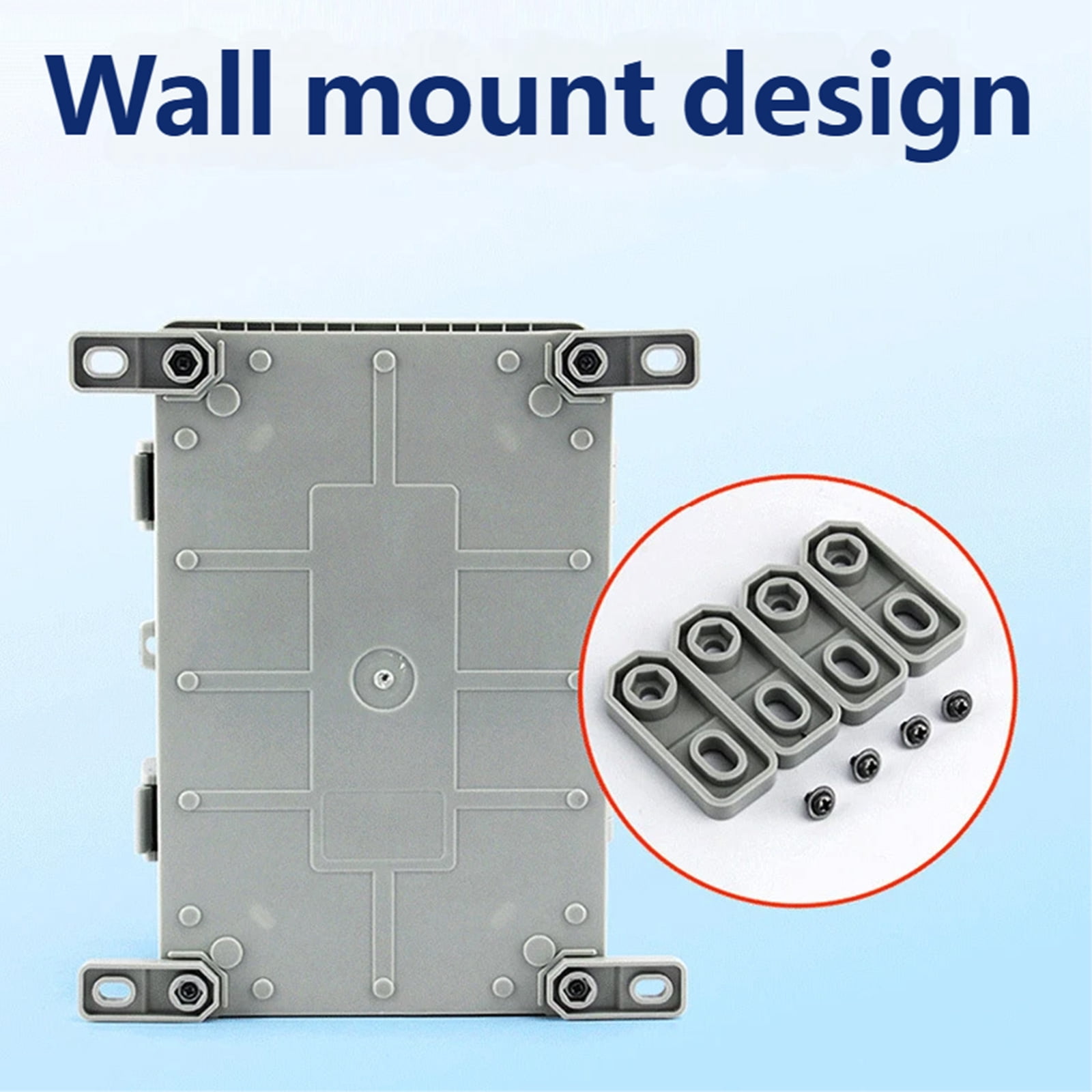 1 Set Quickly Install Waterproofed Box for Electrical Outdoors Lock Included ABS Construction Safety Durability