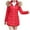 Red, variant on Lindreshi Winter Coats for Women Plus Size Clearance Fashion Solid Women Casual Thicker Winter Slim Coat Overcoat