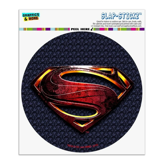 Justice League Movie Superman Logo Automotive Car Window Locker Circle Bumper Sticker