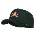 thumbnail image 2 of Merry Christmas Santa Embroidered Twill Pro Cap - Dk Green OSFM, 2 of 5