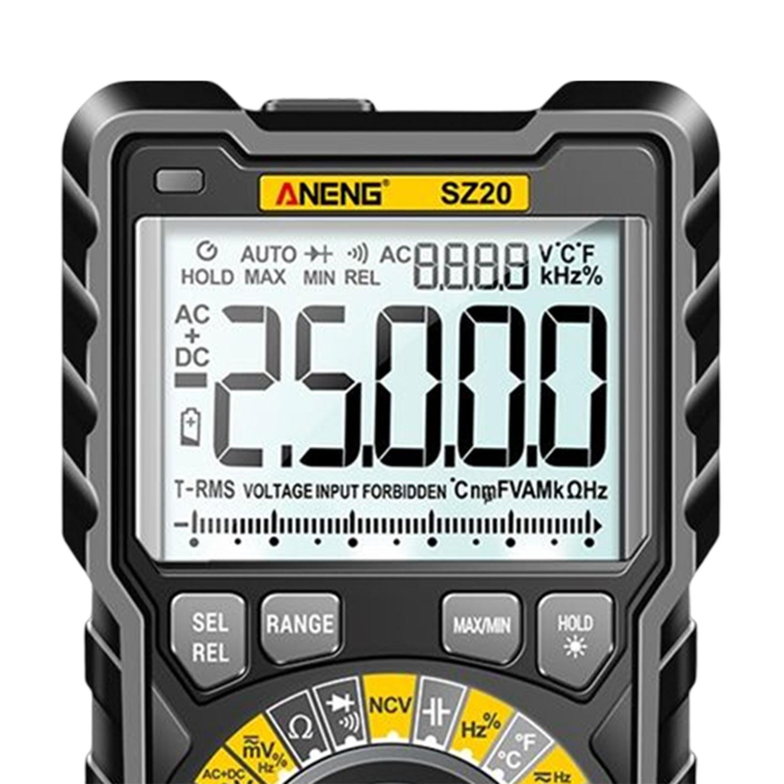 Digital Multimeter Bk Light Ncv Conttless Flashing Light Multifunctional Ohm Blk