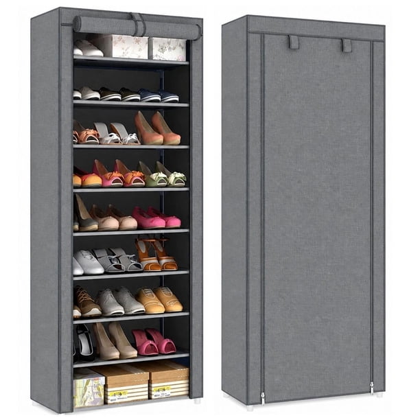 Zapatero Organizador Rack Para 27 Pares Estante Practiksa Color Gris