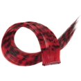 thumbnail image 1 of Feather Hair Extensions Colorful Fake Hair Clip In One Hairpiece, 1 of 8