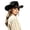 Black, variant on Western Cowboy Hat for and Or Hat for Parties Outdoor Events and Everyday Wear Without Brim Or Strap Cowboy Hat Bands for Women Cow Head Tan Hats for Women Ski Stuff for Girls Western Hats for