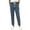 Navy, variant on Women's Fashion Solid Color Elastic Waist Pocket Strap Casual Pants, Corduroy Wide Leg Lounge Pants for Women,Navy,M